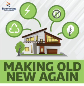 With flipping a home Instead of building-new you can make old new avain.